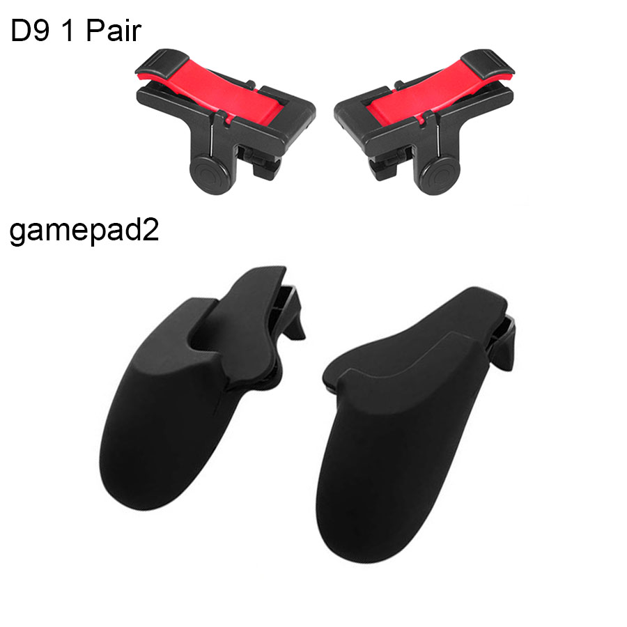 HEYNOW spiel controller Griff halter gamepad Für iphone L1/R1 Shooter Trigger Feuer Taste Ziel Schlüssel Schießen für PUBG messer Heraus: D9 and gamepad2