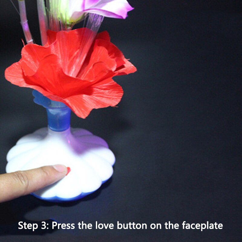 1 PC LED Künstliche blume Optische Faser Lampe Blume Calla Lilie Vase Nacht Licht Dekoration für Home Party Decor