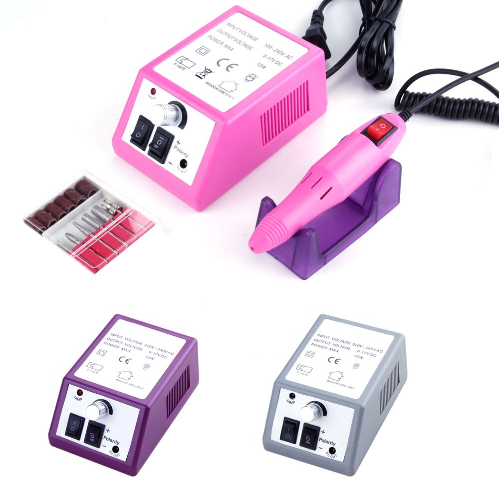 Electric Nail Drill Machine For Manicure Nail Drill Milling Cutter Nail Art File 20000RPM Pedicure Polish Tool Kit