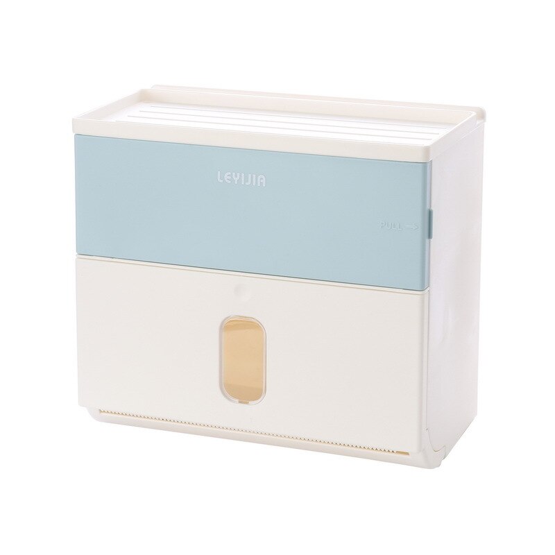 Artículos para el hogar, cosas pequeñas, necesidades diarias, aparatos de cocina prácticos creativos, caja de pañuelos para el baño caja de almacenamiento: upgrade blue