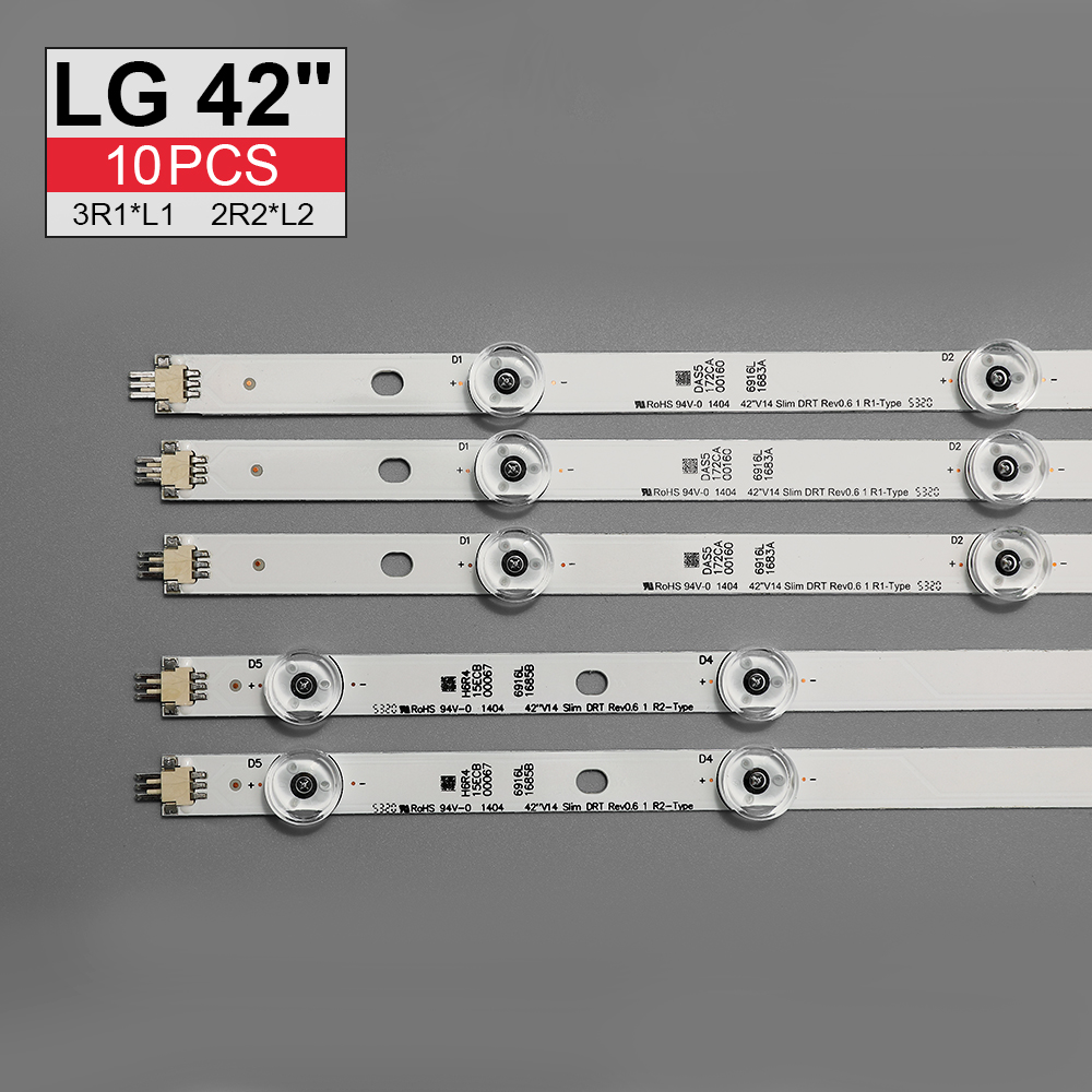 Led Backlight Strip Voor Lg 42 "V14 Slanke Drt Rev0.6 6916L-1682A 1684A 1683B 1685B LC420DUH 42LB673 42LY970H 42LB700V 42LB671V W