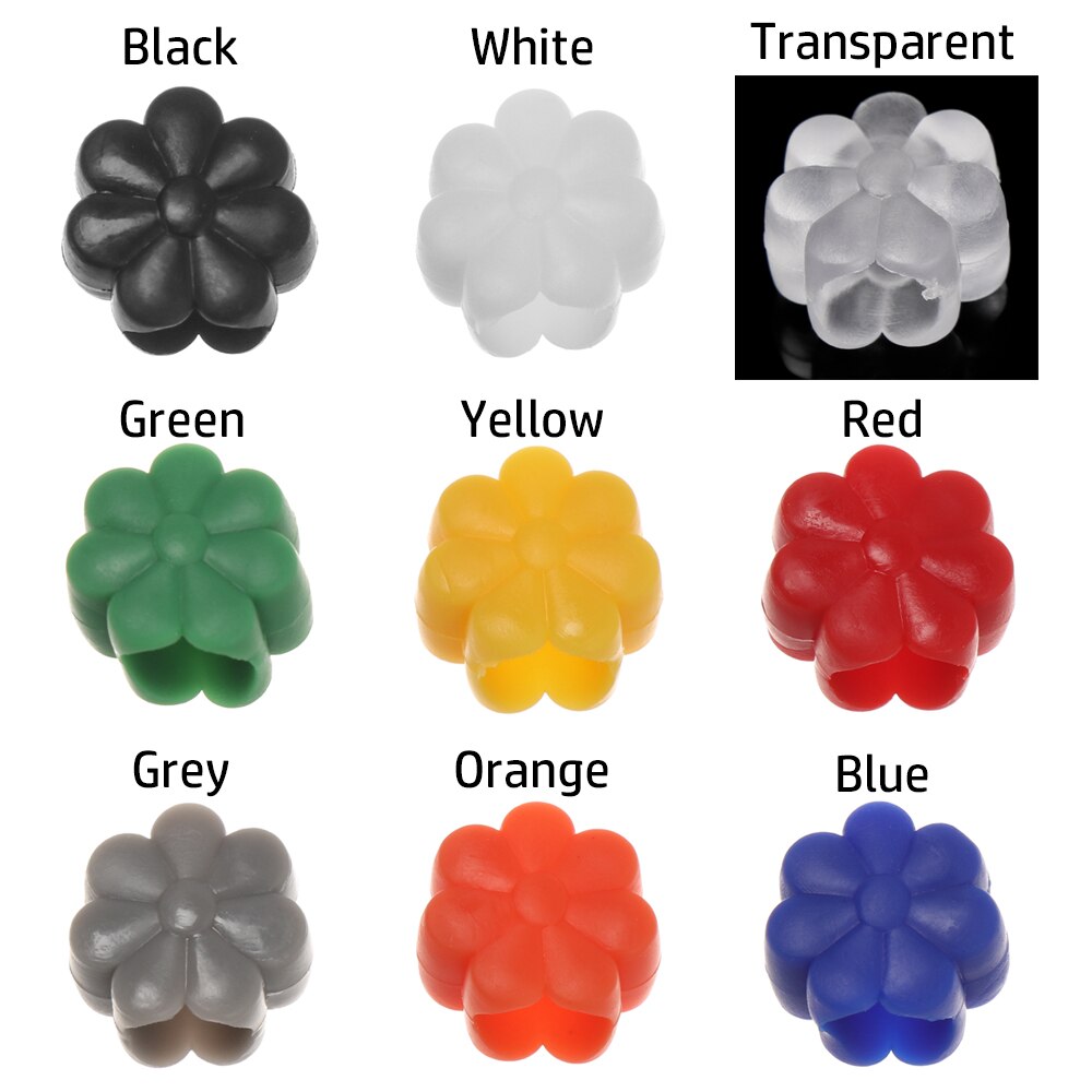 50 Stuks Plastic Platte Bloem Gesp Verstelbare Kralen Anti-Slip Masker Gesp Elastische Band Cap Masker Stopper Ear Cord trekkoord Knop