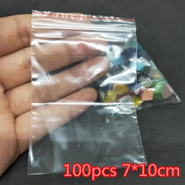 Flere størrelser lynlåspose plastikposer til opbevaring af mad gennemsigtig emballage tøjposer pakning genlukkelig vakuumopbevaringspose: Sort