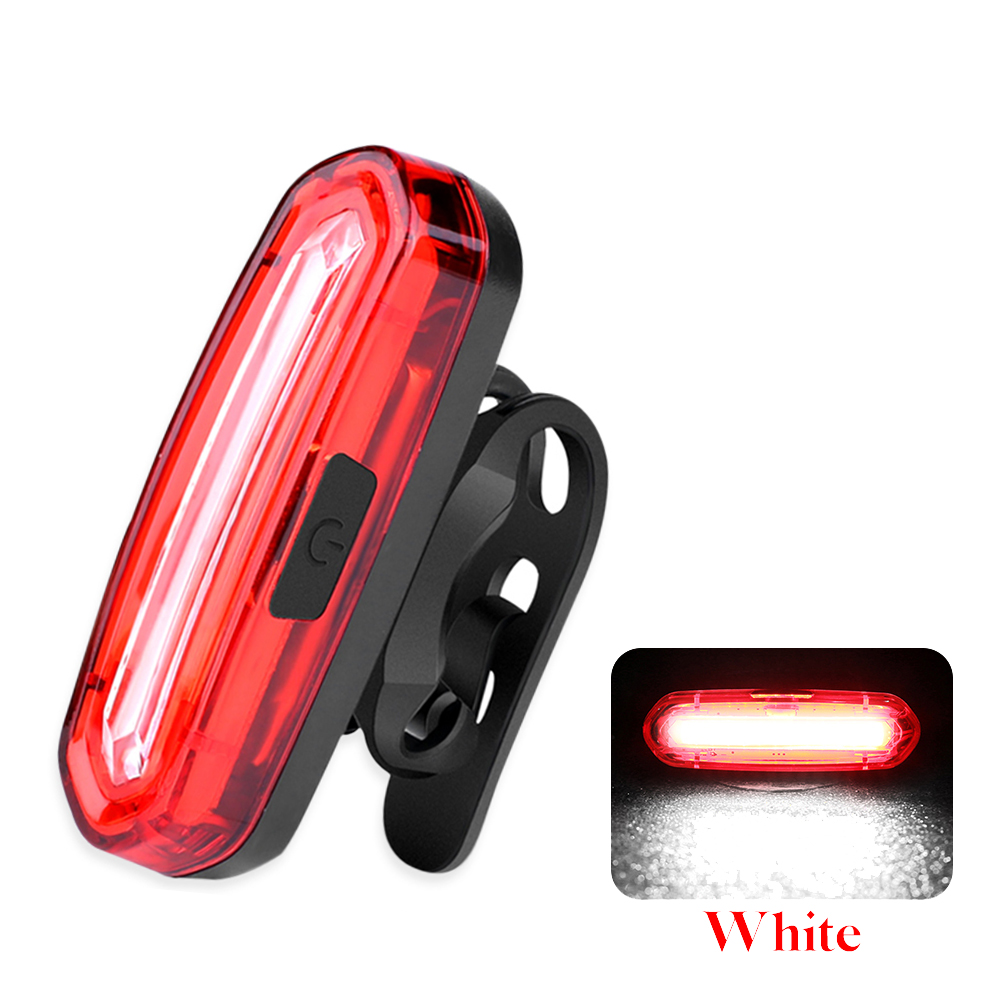 Luz trasera de bicicleta de carretera MTB, luz trasera de bicicleta LED recargable por USB, luces traseras de advertencia de bicicleta fáciles de instalar para seguridad de conducción nocturna: Borgoña