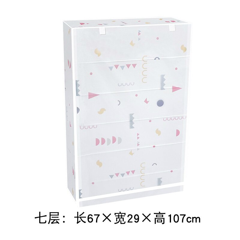 Shoe Rack dust cover multi-layer simple cover household assembly dormitory storage single indoor plastic shoes Rack covers: 67X29X107cm