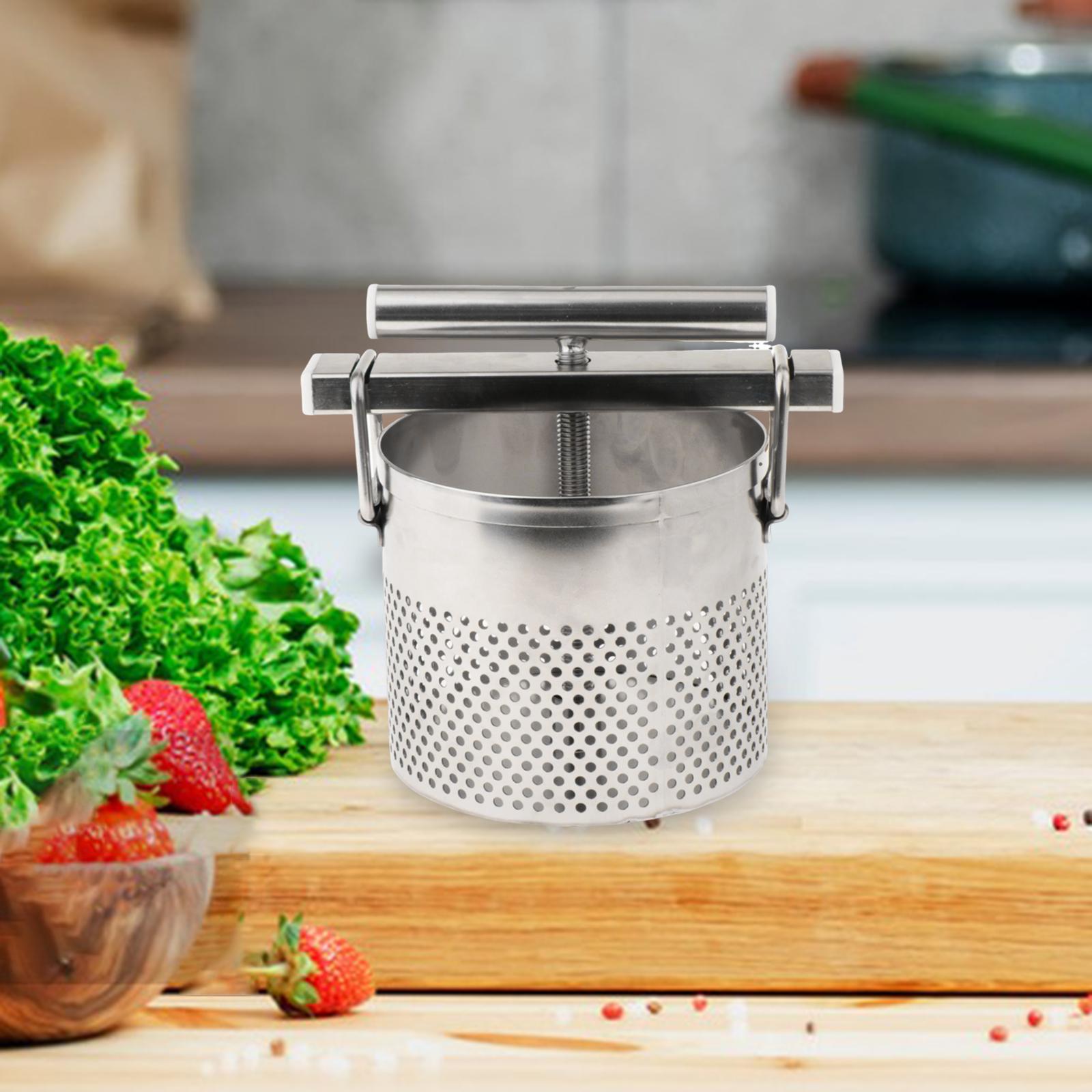 Stainless Steel Vegetable Filling Squeezer Grape Fruit Juicer Kitchen Press for Restaurant Commercial Use Sturdy Fruit Press