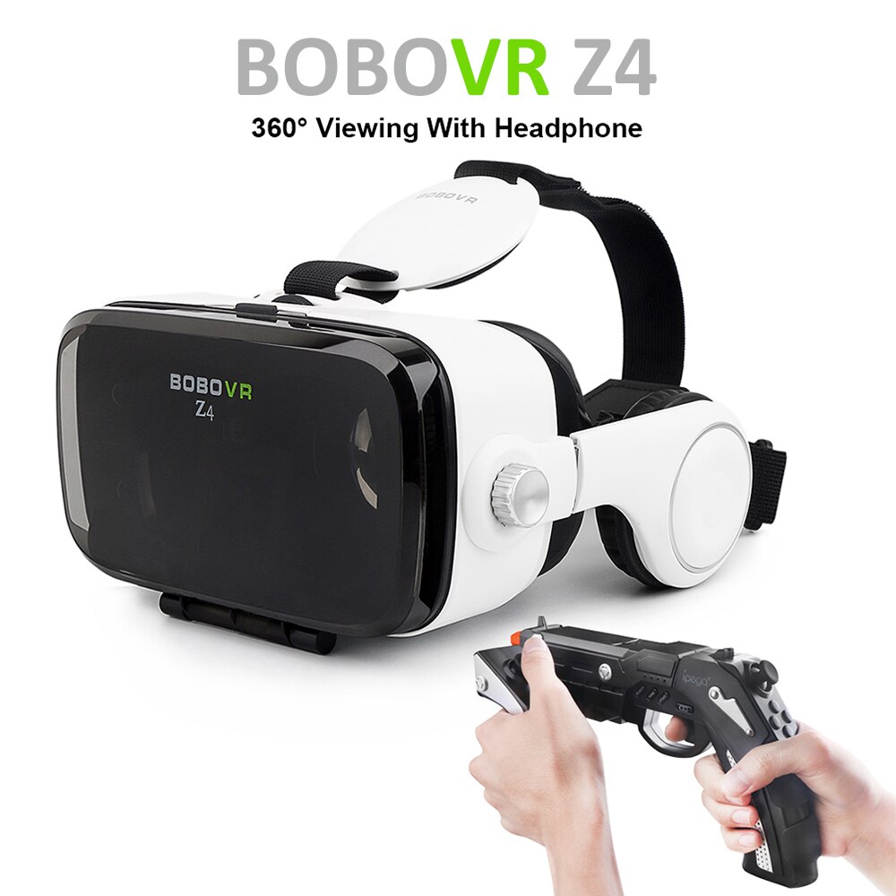 Offre spéciale! Google carton BOBOVR Z4 gafas realidad virtuel BOBO VR pour 4.7-6.2 pouces Smartphone + multifonction Bluetooth Gampad