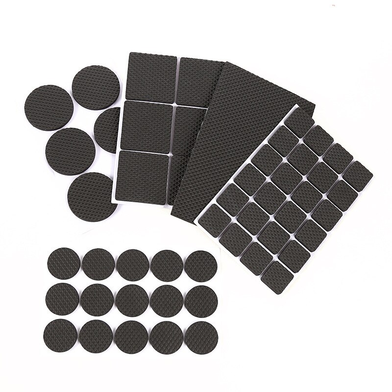 Zwart Zelfklevende Meubilair Been Tapijt Vilt Mat Anti Slip Mat Bumper Schokdemper Tafel Stoel Sofa Voet Floor Protector