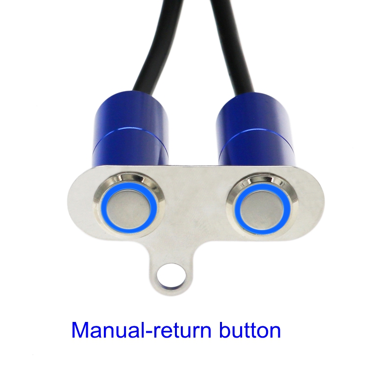 MotoLovee LED Motorcycle Switch Handlebar Adjustable Mount Waterproof ON-OFF Button For Headlight Fog Light Start Kill Switches: Dblue