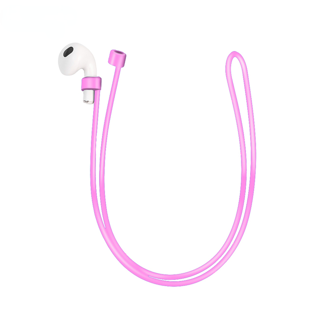 Universele Draadloze Bluetooth Oortelefoon Anti-Verloren Siliconen Lanyard Band Verwijderbare Anti-Druppel Hangende Hals Touw Voor Apple Airpods: 2XS / Sky Blue