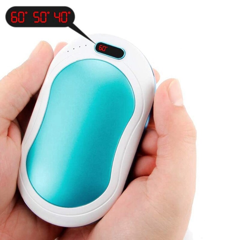 Rechargeable Chauffe-Mains, 10000MAh Portatif Électrique De Voyage De Poche Camping Chauffe-Mains Batterie Externe