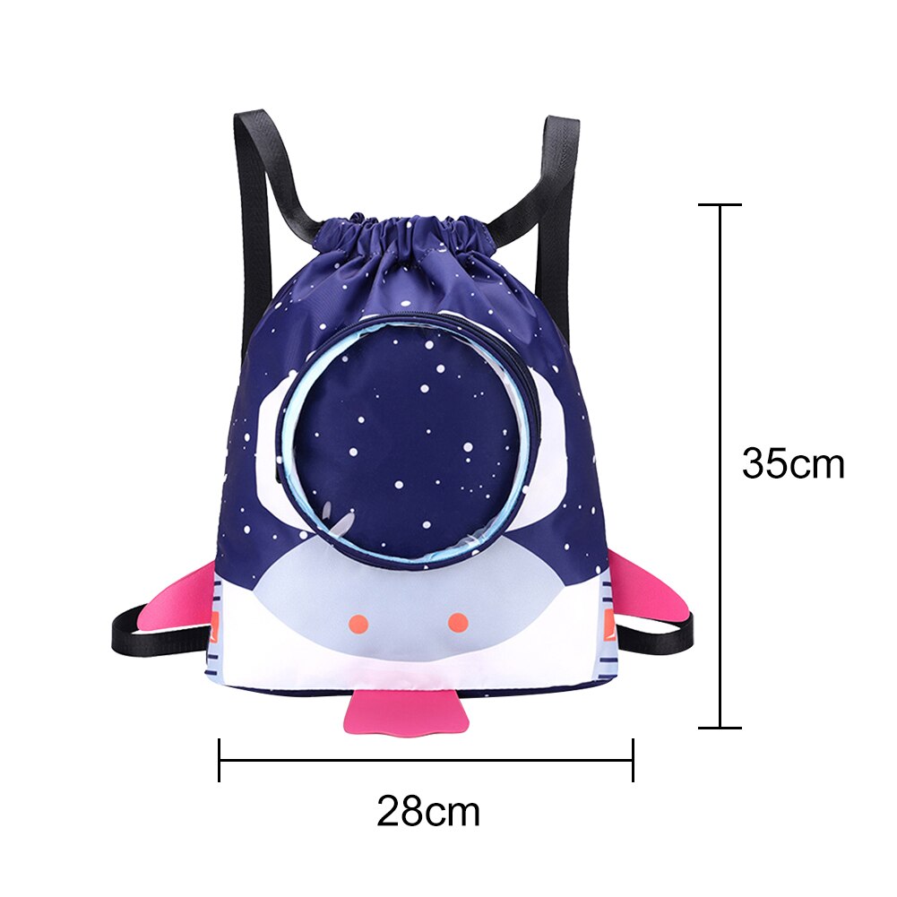 Mochila de natación impermeable para niños y niñas, bolsa de almacenamiento de playa y piscina al aire libre, deportiva, ajustable, en seco y húmedo: Navy