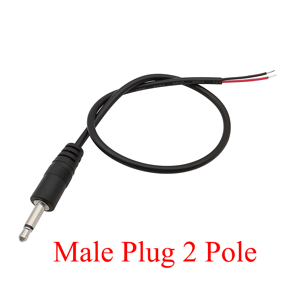 1/2/3/5Pcs 3.5mm Audio Cable Connector 2 3 4 Pole Mono Stereo Male Plug Female Jack Extension Wire AUX Headphone DIY Repair 30cm: Gold / 5-9Pcs