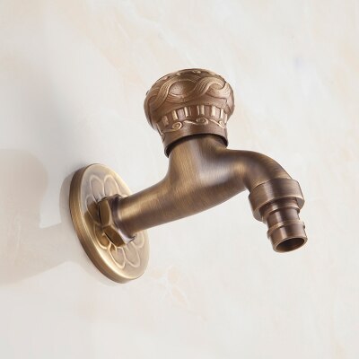 13 Stijl Retro Messing Keuken/Badkamer Kraan, Antieke Koperen Mop Zwembad Muur Kraan, verlengd Tap Speciaal Voor Wasmachine: 08