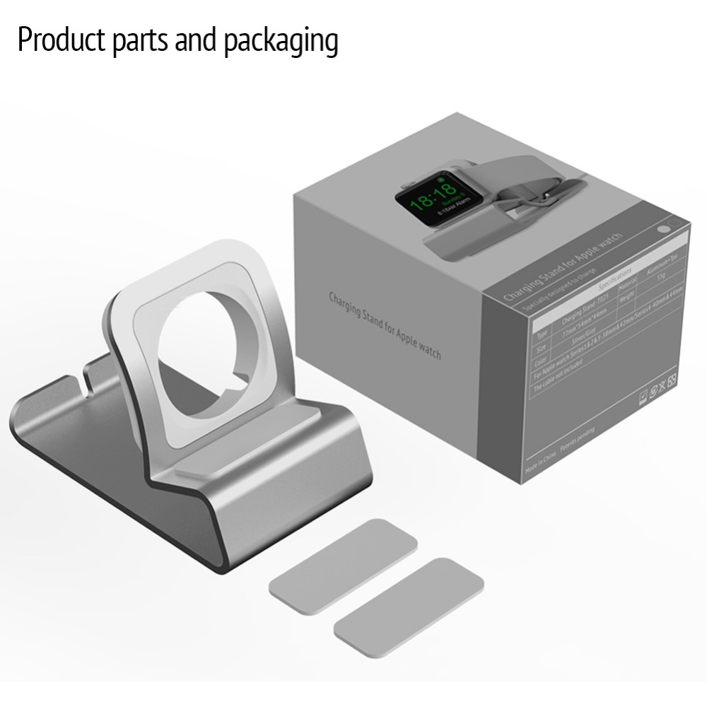 Metall-Ladeständer für Apple Watch Dock Station, Ladehalter aus Aluminiumlegierung für IWatch Ultra 10/9/SE/8/7/6/5/4 Halterung