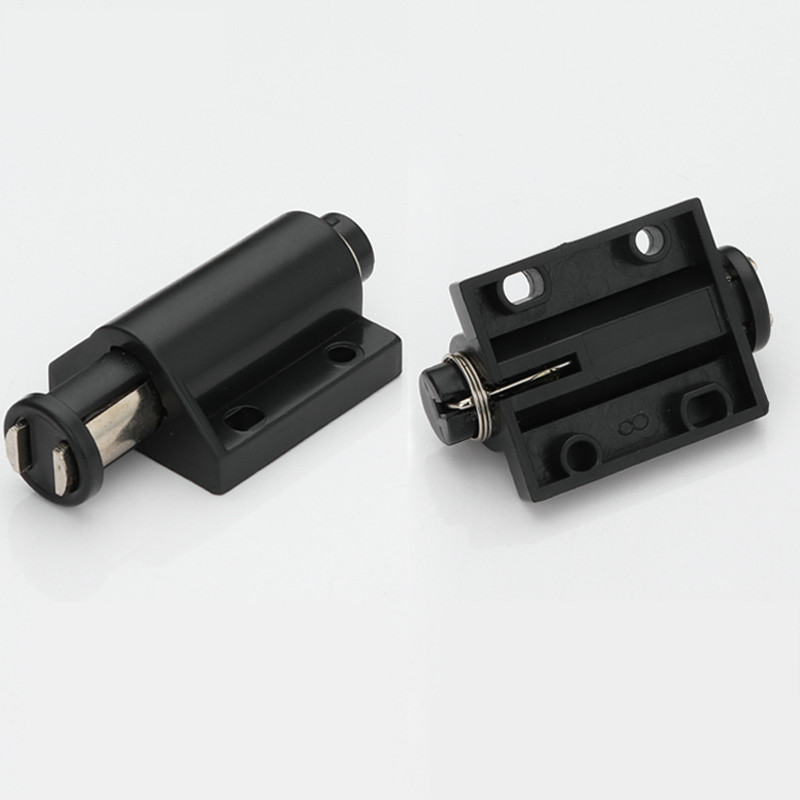2 st dörrstängare möbelbeslag tryck-för-att-öppna magnet skåpdörrspärr för garderob skåp kök magnetisk dold dörr