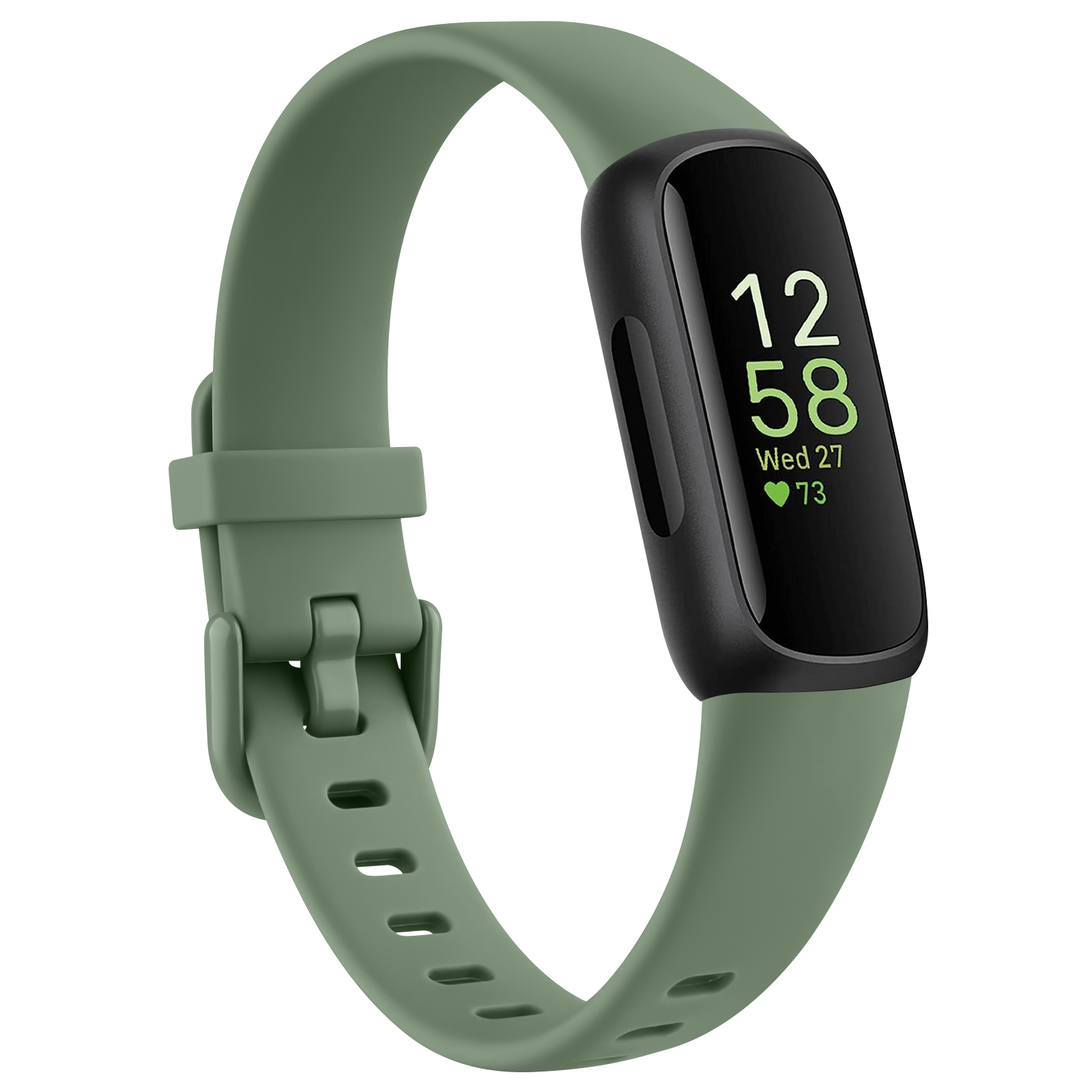 Correa de silicona suave para Fitbit inspire 3/inspire 2, correa de reloj ajustable, pulsera para Fitbit inspire 2 3: Negro carbón / 14 mm
