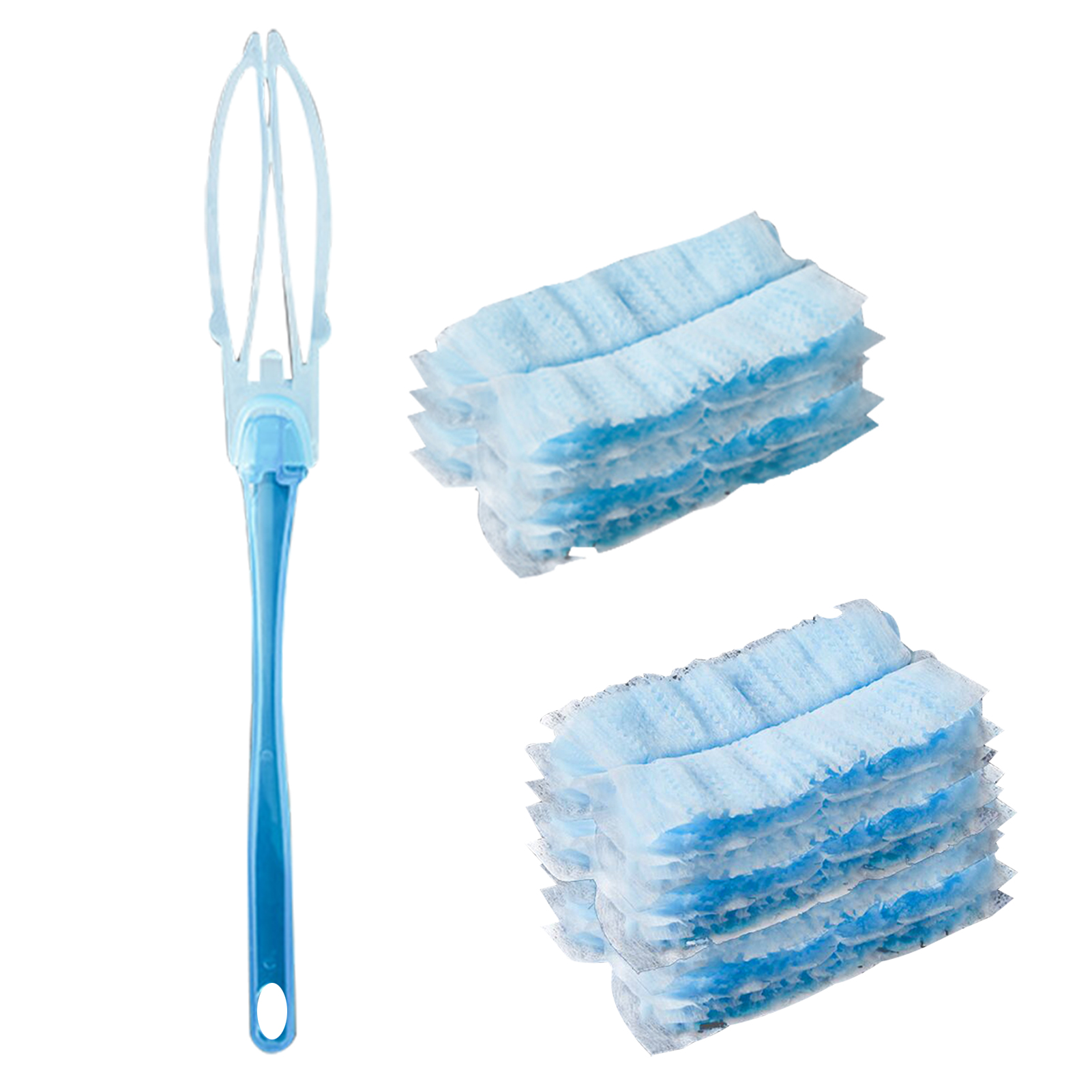 Plumero de fibra absorbente electrostática desechable, plumero de microfibra para limpieza, cepillo para polvo
