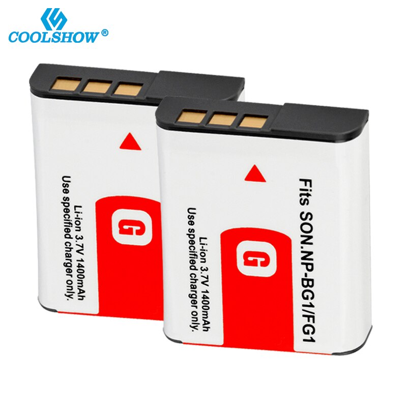 NP BG1 FG1 Battery for Sony Cyber-Shot DSC-W100 DSC-WX1 H3 H7 H9 H10 H20 H50 H55 DSC-T100 T20 NPBG1 NPFG1 1400mah Batterie