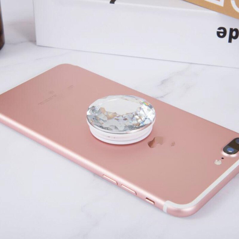 Soporte plegable de grano de mármol gradiente para teléfono móvil, para iPhone 11 Pro Max, Huawei, Samsung Grip, contracción: 2