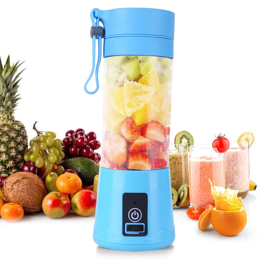 380ml 6 Blades Lemon Juice Extractor Machine Portable Food Blender Mixer