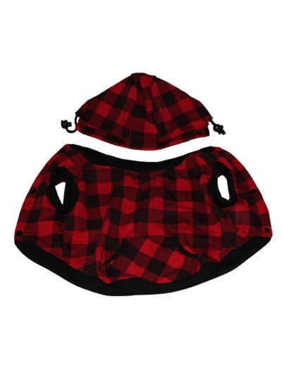 Freies Große Größe Haustier Hund Mantel Winter warm Hund Kleidung Für Chihuahua Weiche Kapuze Welpe Jacke Kleidung Mit ablösen Hütte: verrotten / 5XL