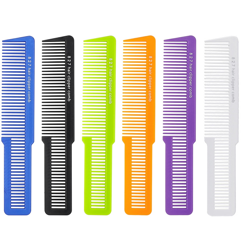 Salon Men Clipper Hair Cut Comb Carbon Barber Hair Comb For Hair Trimming Hairdresser Comb T-827 5 Colors Available