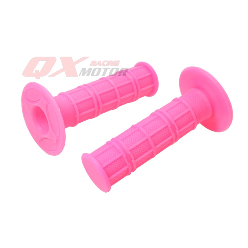 Empuñaduras universales para manillar de moto, manillar de Gel para Motocross, dirt pit bike, color rosa,