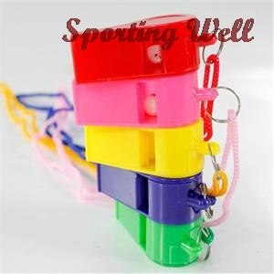 24Pcs Fischietti di Plastica Calcio calcio Basket Hockey Baseball Sport Arbitro Fischietti Di Sopravvivenza All'aperto