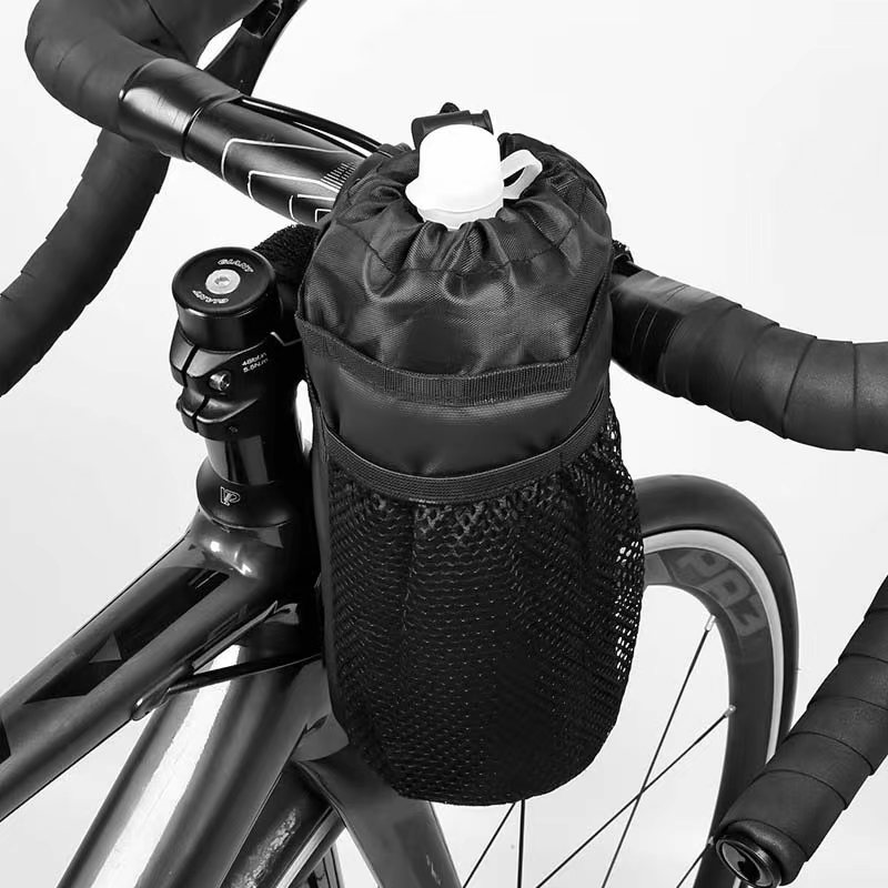 ESLNF Bike Bottle Holder Cycling Water Bottle Carrier Pouch Insulated Kettle MTB Road Bicycle Handlebar Bag Accessories