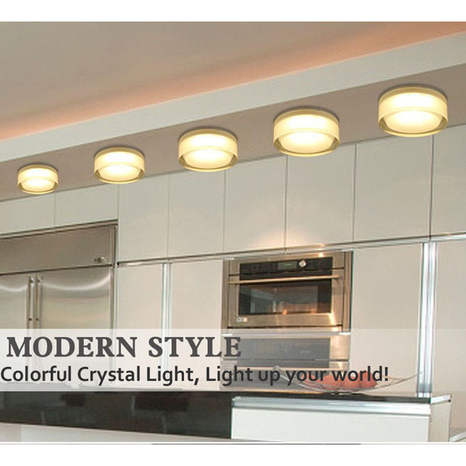 Modern Crystal Led Downlights Recessed Ceiling Spot Lamp 15W 10W 5W Led Lights for Room Bedroom 110V 220V Spot Led Light Fixture