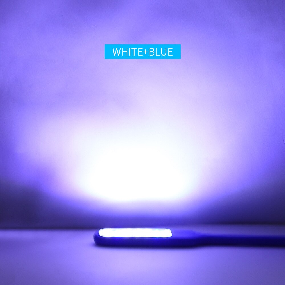Lámpara LED para acuario, luces con Clip de fijación magnética, giratorio de 360 grados, USB, 3W