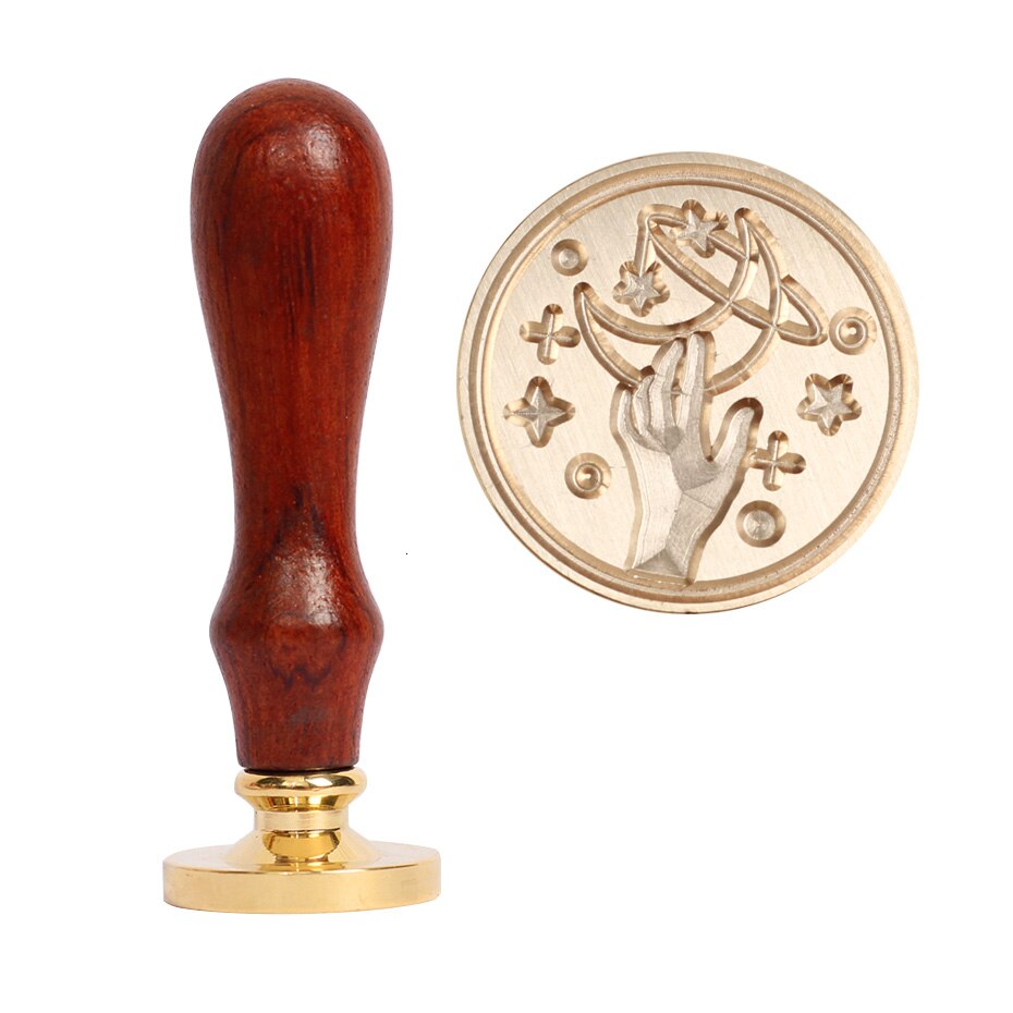 Retro Wooden Stamp Antique Metal Sealing Wax Stamps Wood Handle Wedding Invitations Decor Wax Seal Stamp Craft Wax Seal Stamp: XK01