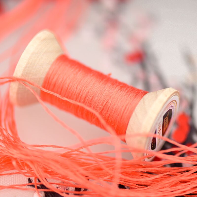 Red thread /20 meters silk thread/decorative hand embroidery/mini spool/embroidery line: 4