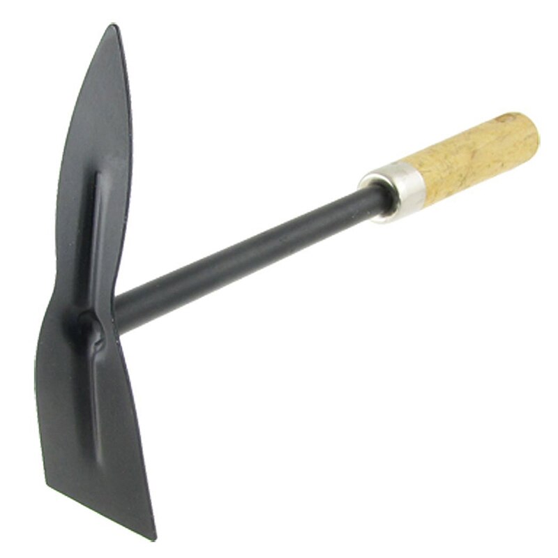 Gtbl Houten Handvat Metalen Hand Tuin Gereedschap Graven Schoffel, Zwart