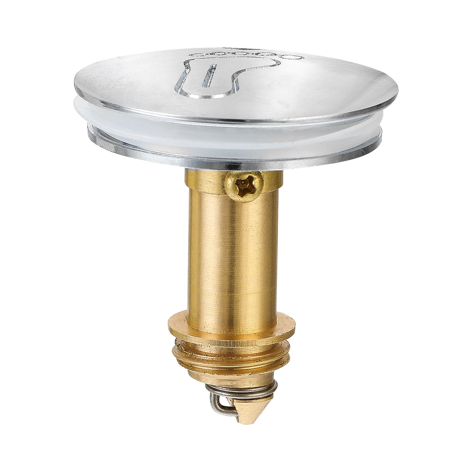 35mm Solid Brass Sink Overflow Cap Round Hole Cover For Bathroom Sink Up Drain Stopper Copper Bouncing Core Filter Cover: 6
