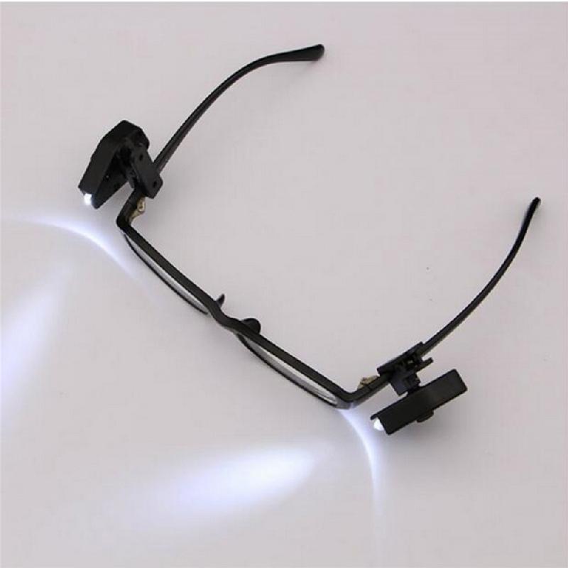 Miniluces flexibles para lectura de libros, linterna Universal con Clip, ajustable, para gafas, portátil