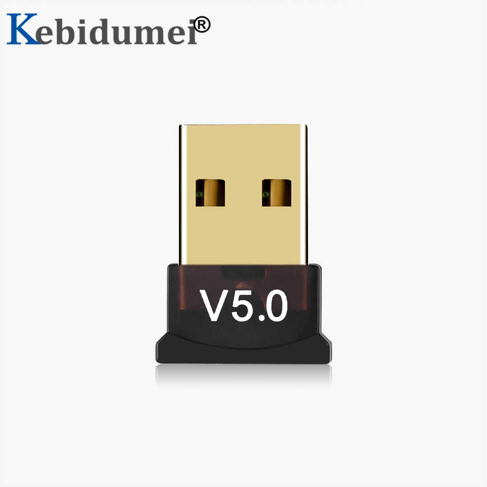 Kebidumei Mini USB Dongle BT 5.0 Adapter Draadloze USB Bluetooth Zender 5.0 Muziek Ontvanger Bluetooth Adapter Voor Computer PC