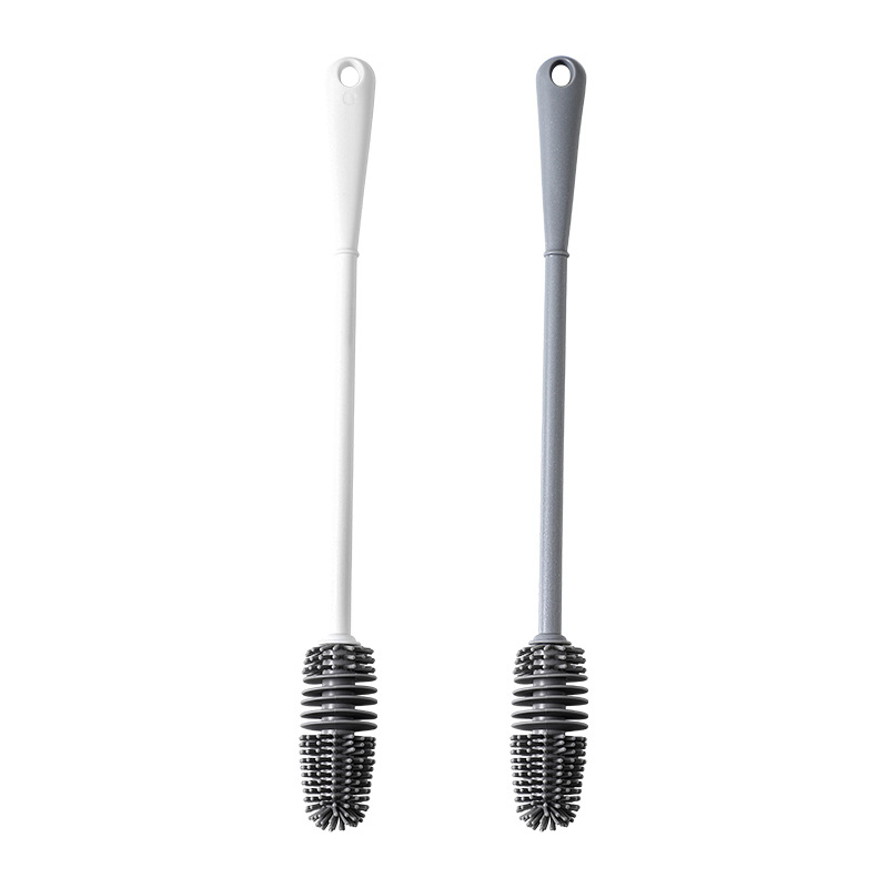 Wassen Cup Borstel Lang Handvat Siliconen Huishoudelijke Geen Dode Hoek Speciale Borstel Melk Fles Cup Borstel #3038