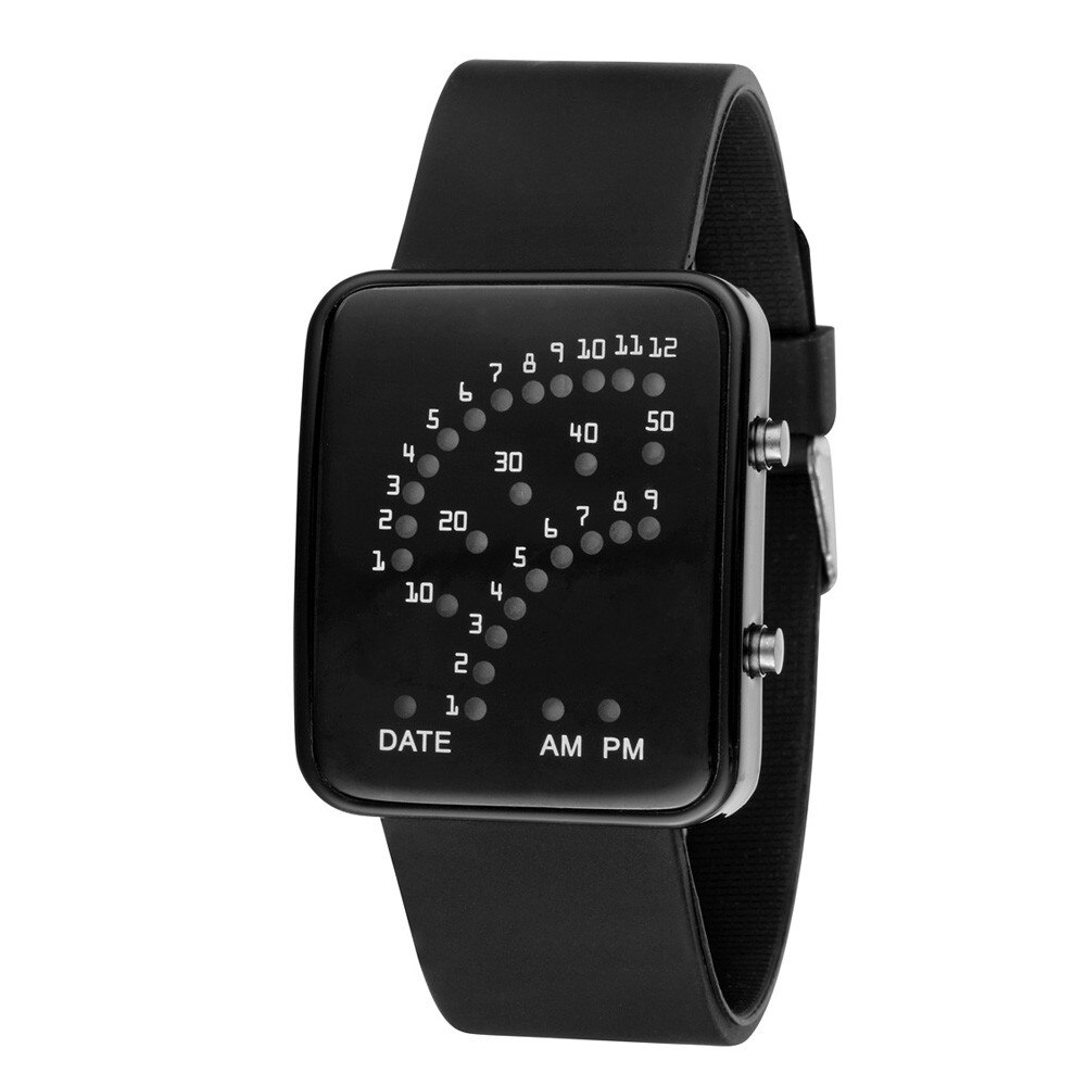 De luxe Montre Pour Hommes Femmes Style Futuriste Multicolore Montre Électronique À LED Sport Montres Montre Numérique Relogio Masculino
