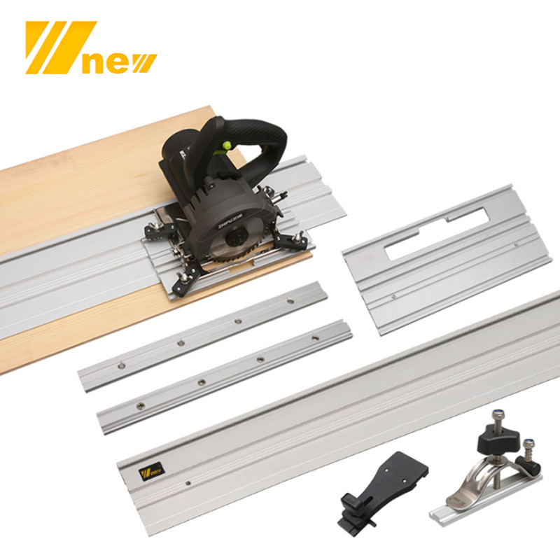 1.4M Circular Saw Guide Rail Set Track Saws Aluminum Guided Rails 2 Clamps Tracksaw Tools