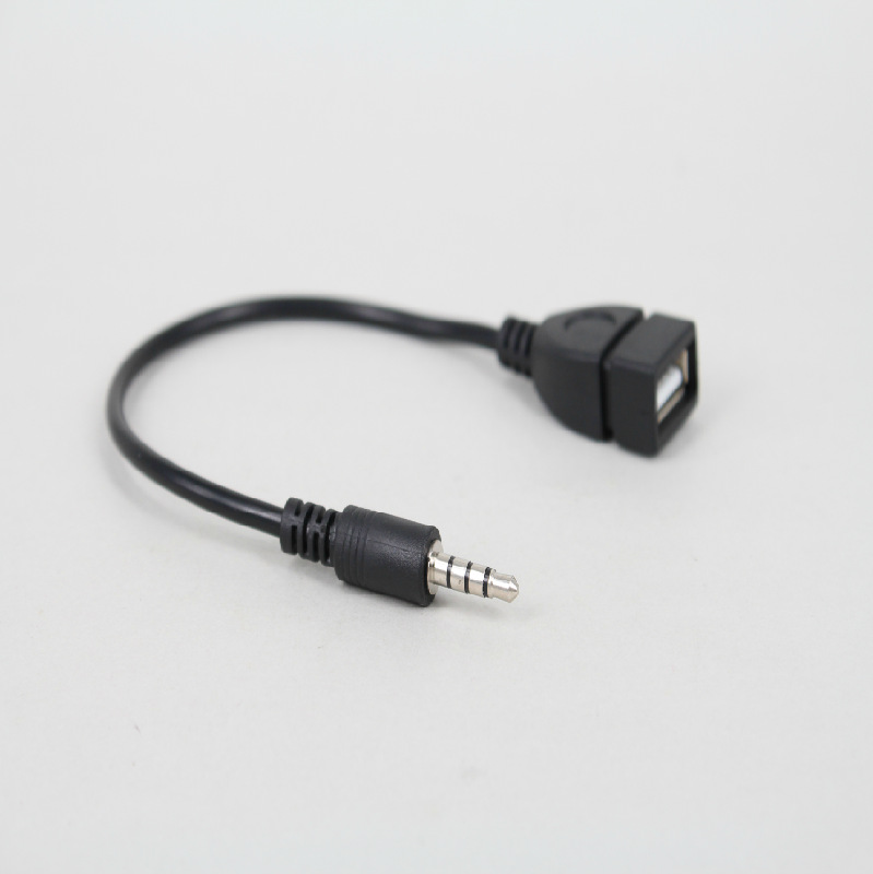 3.5Mm Naar Usb Adapter Kabel Audio Aux Jack Male Converter Oplaadkabel