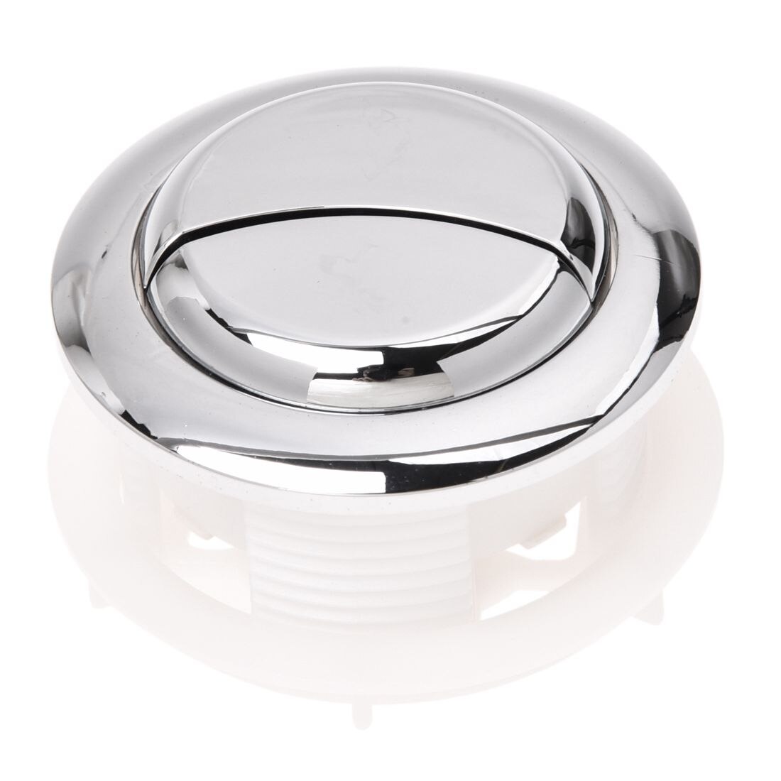 Thread Plastic Round Head Double Push Button Toilet Flush Valve​ 1 1/8"