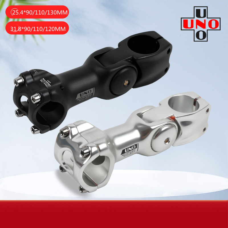 UNO Aluminium Adjustable Bike Stem Riser 25.4/31.8mm Handlebar 90mm 110mm 120MM 130MM Stem for MTB Road City Bike Bicycle part
