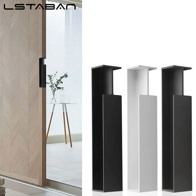 Poignée de porte coulissante invisible de style industriel poignée de porte coulissante intégrée poignées de porte latérales en alliage d'aluminium anti-collision