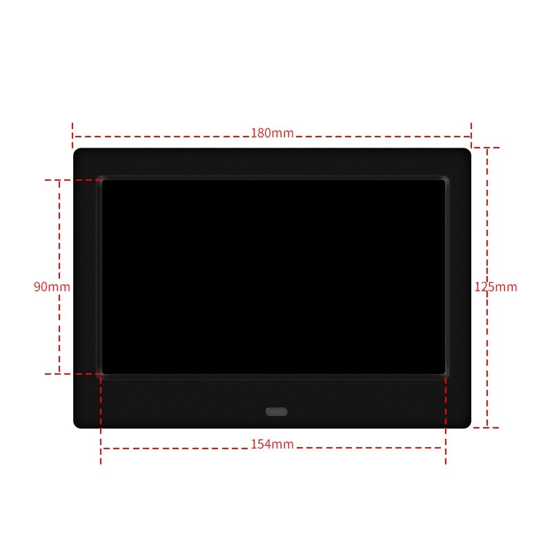 7 zoll 800X480 HD Digitale Foto Rahmen 16:9 groß Bildschirm Anzeige Elektronische Bild Video Schwarz