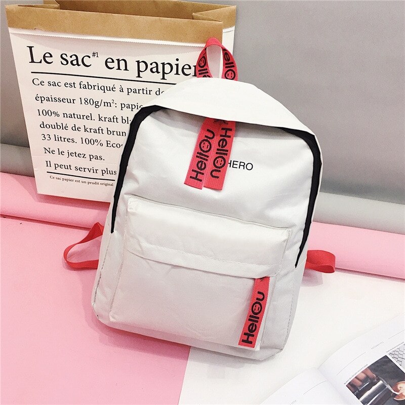 Women Shoulder Bag Women Canvas Backpack School Bags For Girls Rucksack Solid Backpacks Bags Travel: 5