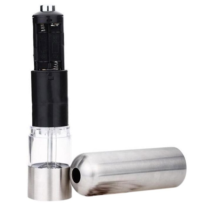 Electric Pepper Mill Pepper Crusher Spice Salt Kitchen INOX