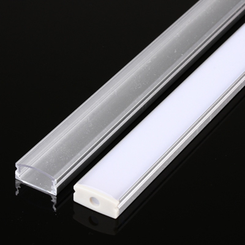 2-30 sets / lot 0.5 m 12 mm LED strip aluminum profile for LED linear luminaire, LED aluminum profile flat aluminum body