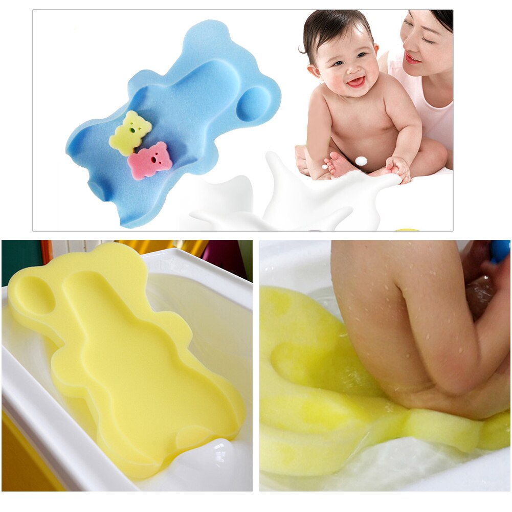 Baby Spons Badmat Antislip Bed Baby Douche Kussen Cartoon Bad Holder Pasgeboren Baby Douche Netten Spons Bad pad # W0